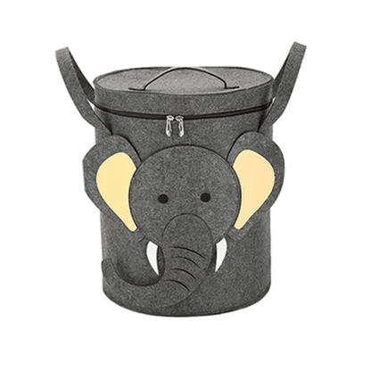 Cartoon Animal Storage Basket Large - Elephant - Zeebad Pillow's