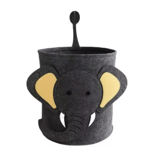 Cartoon Animal Storage Basket Large - Elephant - Zeebad Pillow's