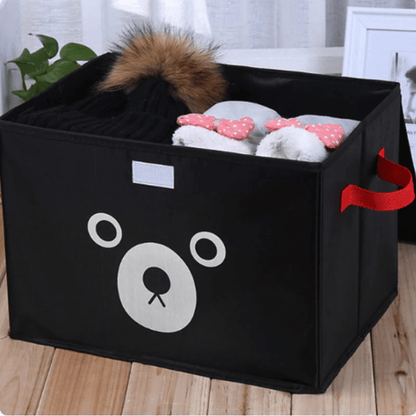 Panda Storage Box - Fold-able Cartoon Cute Bear Storage Box For Clothes & Kids Toys - Zeebad Pillow's