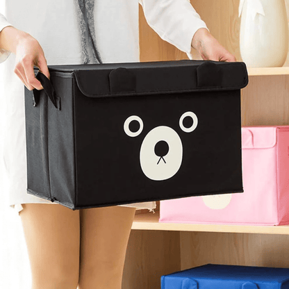 Panda Storage Box - Fold-able Cartoon Cute Bear Storage Box For Clothes & Kids Toys - Zeebad Pillow's