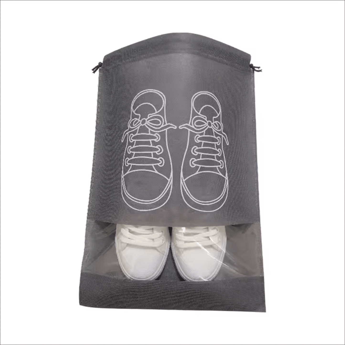 5-Pack Grey Travel Shoe Bags - Large Shoe Packing Organizers for Men and Women - Zeebad Pillow's